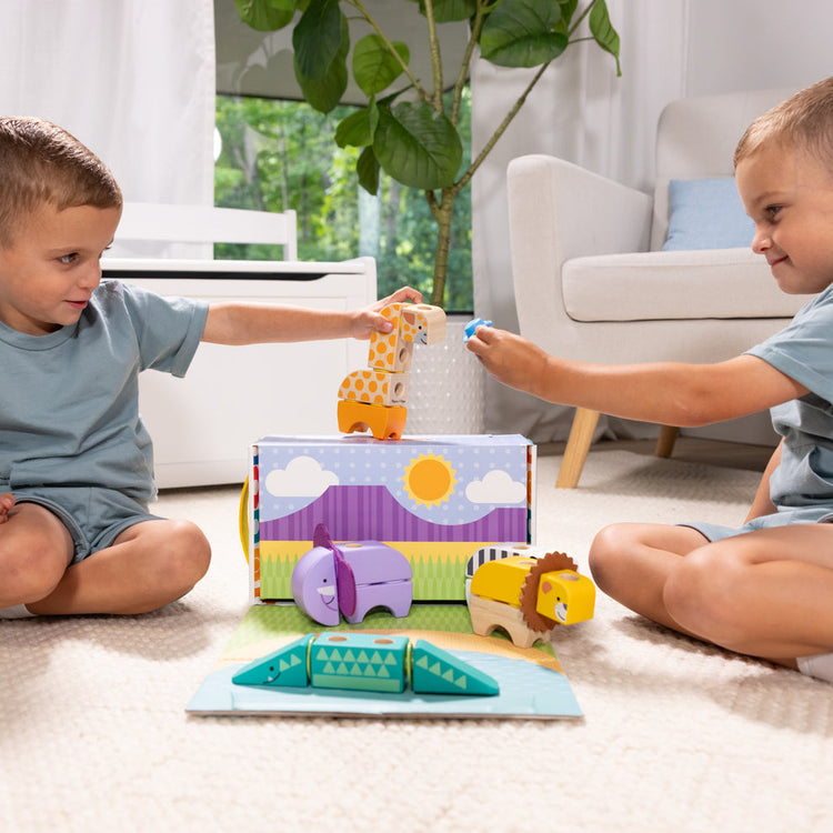 Melissa & Doug blog post Screen-Free Week Our Favorite Screen-Free Ways for Kids to Play children playing with Blockables