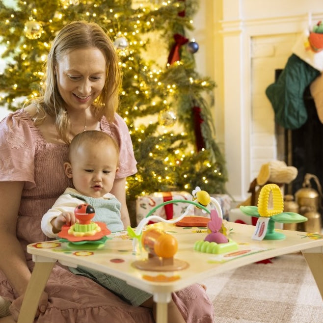 Melissa & Doug Best Holiday Toys & Gifts for Babies and 1 Year Olds blog post mom and child playing