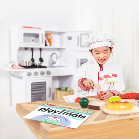 Melissa & Doug International Chef Day Top 10 Toys for Kid Foodies & Chefs blog post child playing