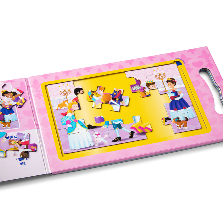 The Melissa & Doug Take-Along Magnetic Jigsaw Puzzles Travel Toy – Princesses (2 15-Piece Puzzles)