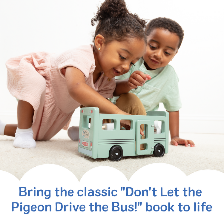The Pigeon Wooden Bus Play Set