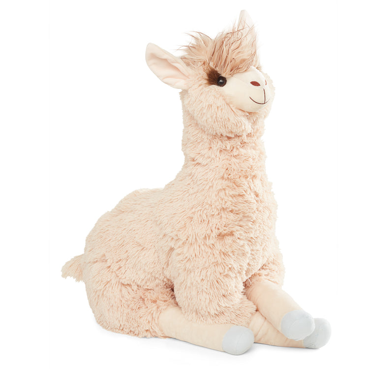 The loose pieces of The Melissa & Doug Jumbo Llama Stuffed Plush Animal (26 Inches Tall)