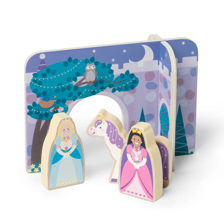 The loose pieces of The Wooden Fairy Tale Play Set