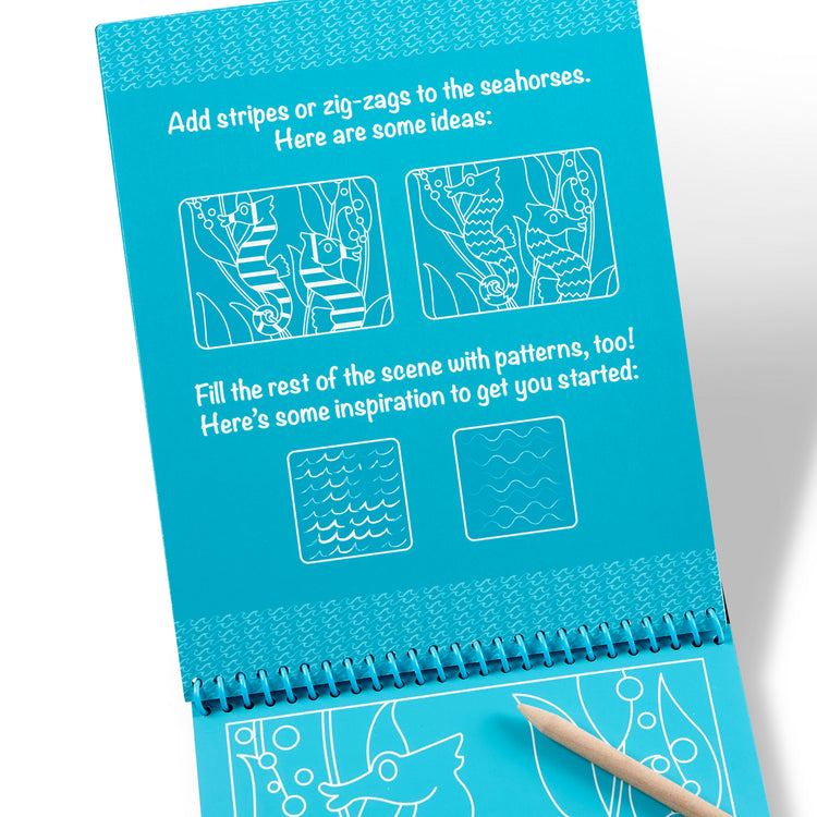  The Melissa & Doug On the Go Scratch Art Sea Life Color-Reveal 12-Page Activity Pad Creative Play for Boys and Girls Ages 5+