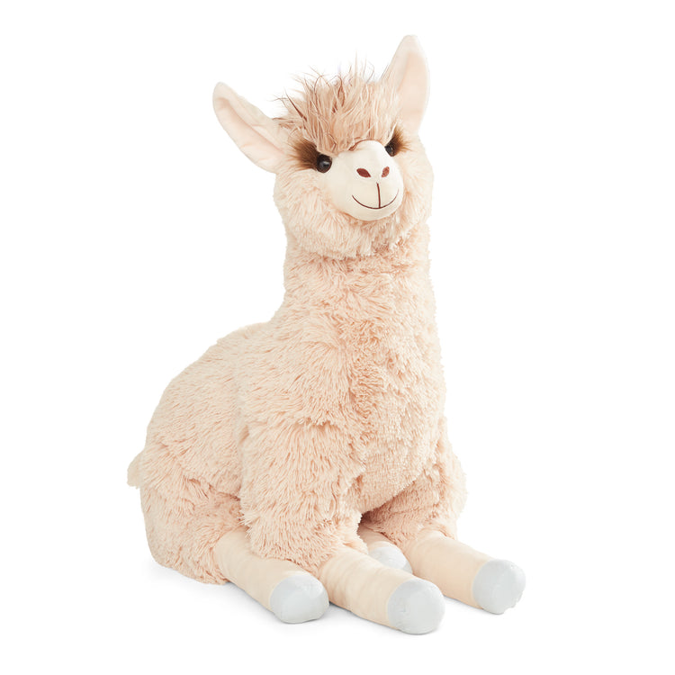 The loose pieces of The Melissa & Doug Jumbo Llama Stuffed Plush Animal (26 Inches Tall)