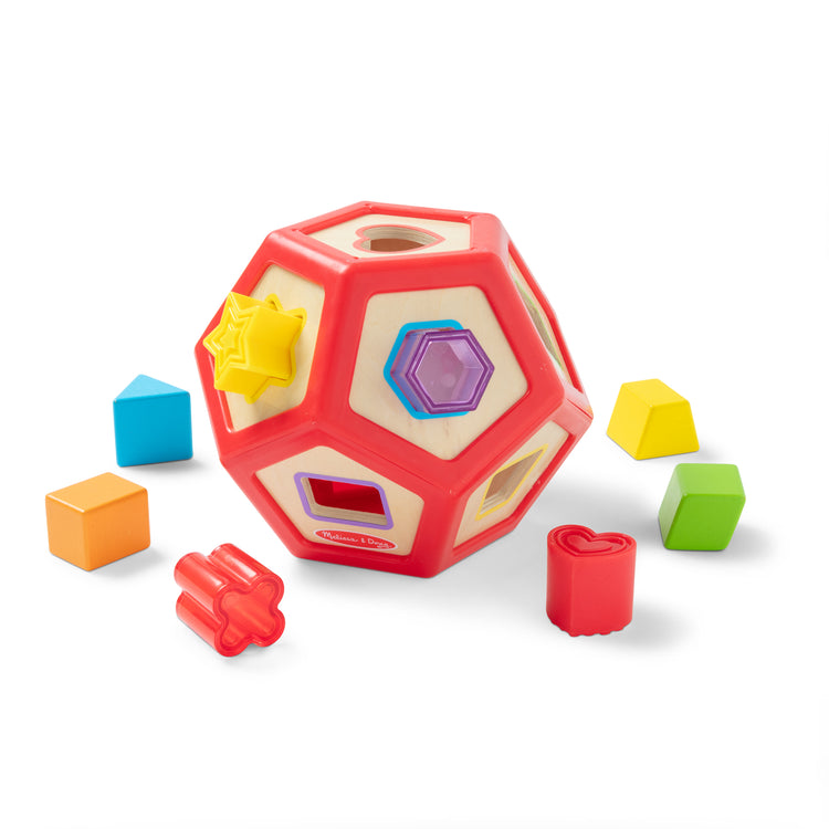 The loose pieces of The Shape Sorter Developmental Recolor