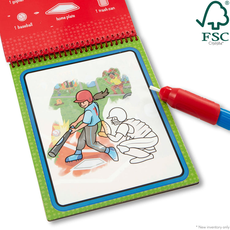  The Melissa & Doug On the Go Water Wow! Reusable Water-Reveal Coloring Activity Pad – Sports