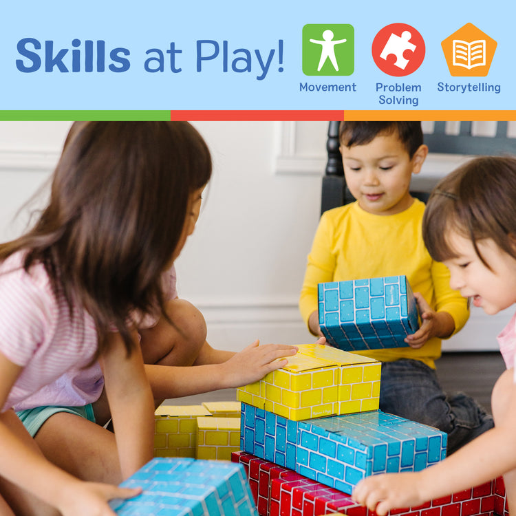  The Melissa & Doug Extra-Thick Cardboard Building Blocks - 24 Blocks in 3 Sizes