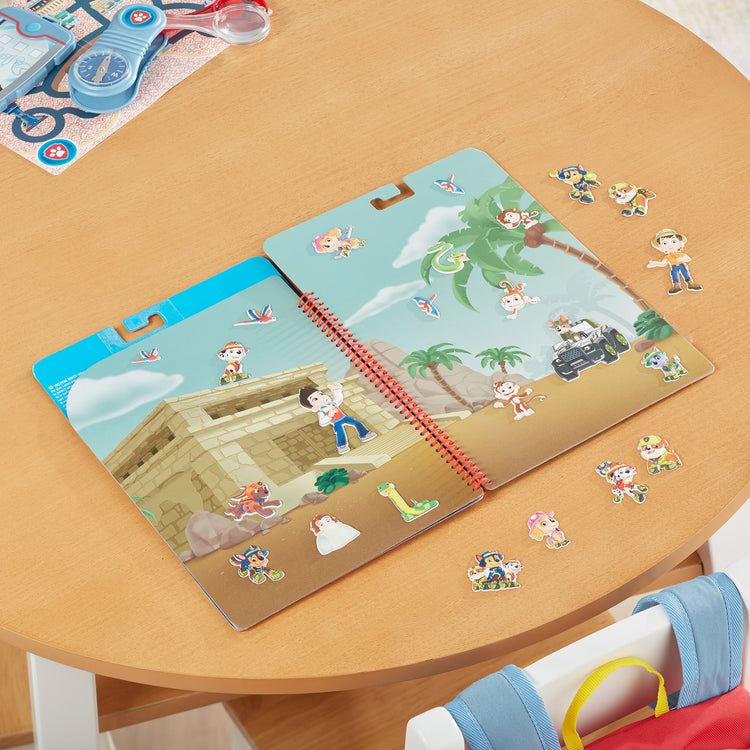 A playroom scene with The Melissa & Doug PAW Patrol Restickable Puffy Stickers - Jungle (28 Reusable Stickers)
