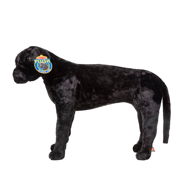 the Melissa & Doug Giant Black Lab - Lifelike Stuffed Animal Dog (over 2 feet tall)