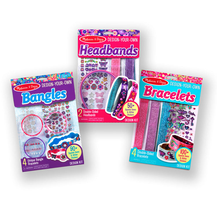 the Melissa & Doug Design-Your-Own Jewelry-Making Kits - Bangles, Headbands, and Bracelets