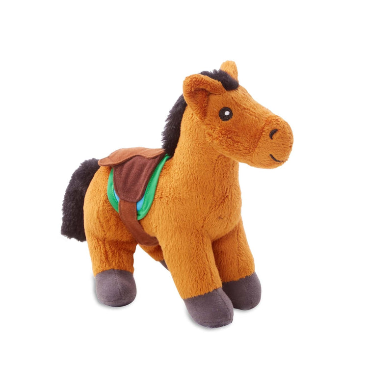 the Melissa & Doug Feed & Groom Horse Care Play Set With Plush Stuffed Animal (23 pcs)