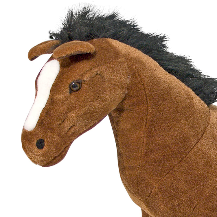 The loose pieces of the Melissa & Doug Giant Horse - Lifelike Stuffed Animal (nearly 3 feet tall)