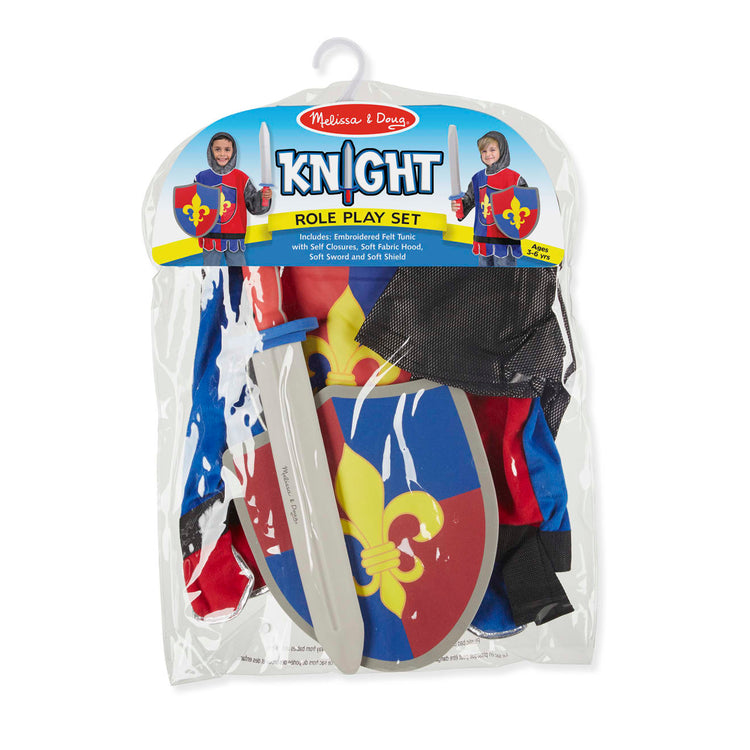 Melissa & Doug Knight Role Play Costume Dress-Up Set (4 pcs)