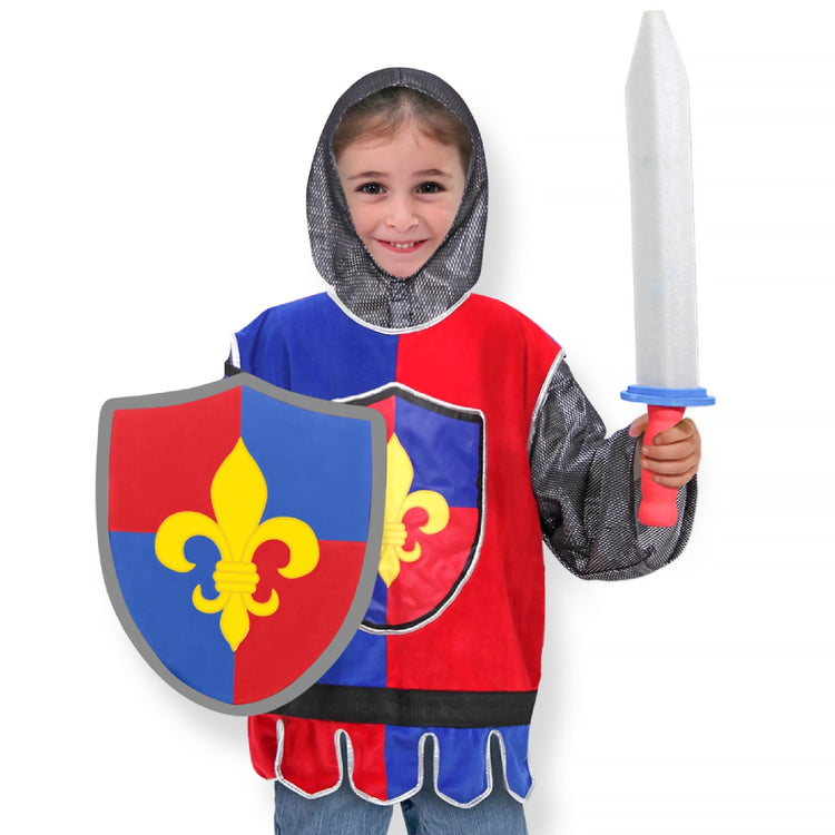 Melissa & Doug Knight Role Play Costume Dress-Up Set (4 pcs)