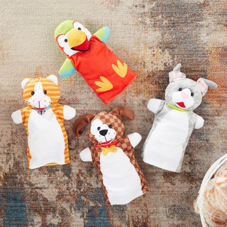 the Melissa & Doug Playful Pets Hand Puppets (Set of 4)
