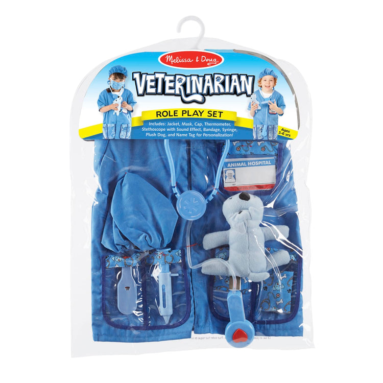 Melissa & Doug Veterinarian Role Play Costume Dress-Up Set (9 pcs)