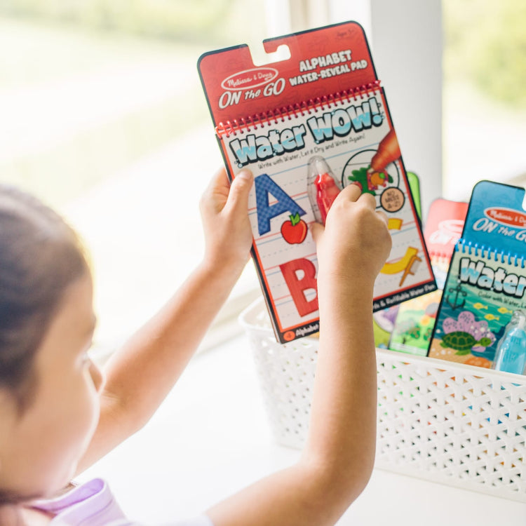 Melissa & Doug On the Go Water Wow! Reusable Water-Reveal Activity Pads, 3-pk, Animals, Alphabet, Numbers